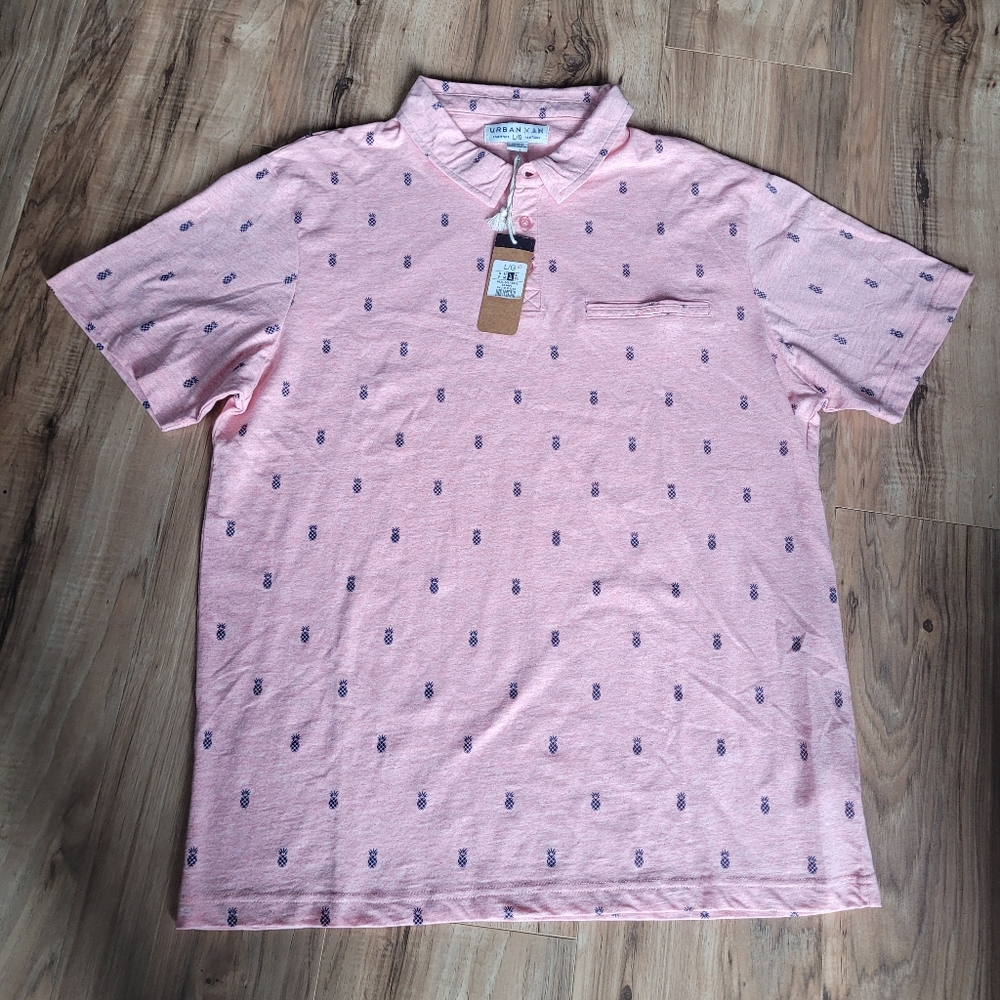 NWT Urban Man Polo Shirt Size L